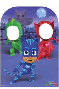 PJ Masks Child Size Stand In Cardboard Cutout / Standup / Standee PJ Masks Child Size Stand In Cardboard Cutout / Standup / Standee