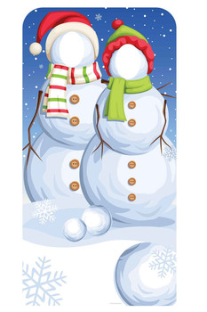 Christmas Snowmen Stand-In Cardboard Cutout / Standup Christmas Snowmen Stand-In Cardboard Cutout / Standup