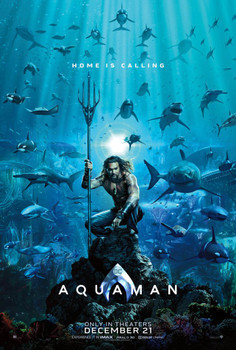 Aquaman Movie Poster - Double Sided Advance Style Aquaman Movie Poster - Double Sided Advance Style