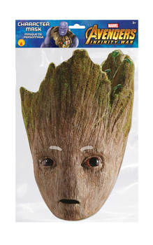 Groot Infinity War Official Marvel Single 2D Card Party Face Mask Groot Infinity War Official Marvel Single 2D Card Party Face Mask