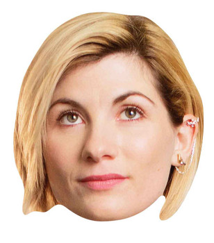 Jodie Whittaker 13th Doctor Who Official Single 2D Card Party Face Mask Jodie Whittaker 13th Doctor Who Official Single 2D Card Party Face Mask