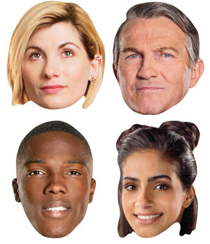 13th Doctor Who masks - set of 4 13th Doctor Who masks - set of 4