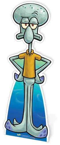 Lifesize Cardboard Cutout of Squidward From Spongebob ...