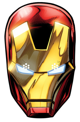Iron Man from Marvel&#039;s The Avengers Single Card Party Face Mask