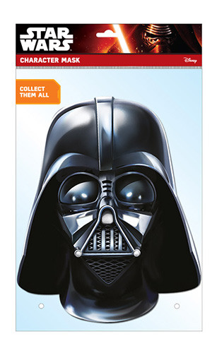 Darth Vader Official Star Wars Card Party Face Mask In 