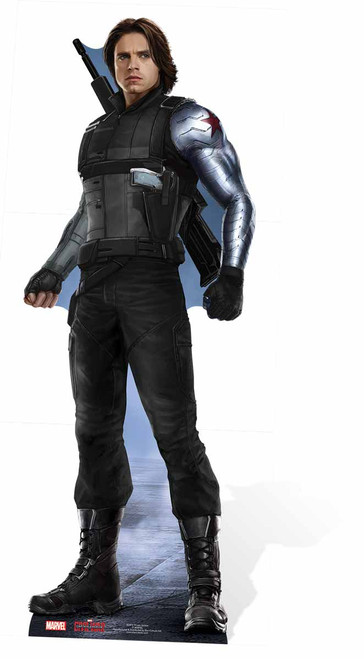 The Winter Soldier Bucky Barnes Marvel Lifesize Cardboard 