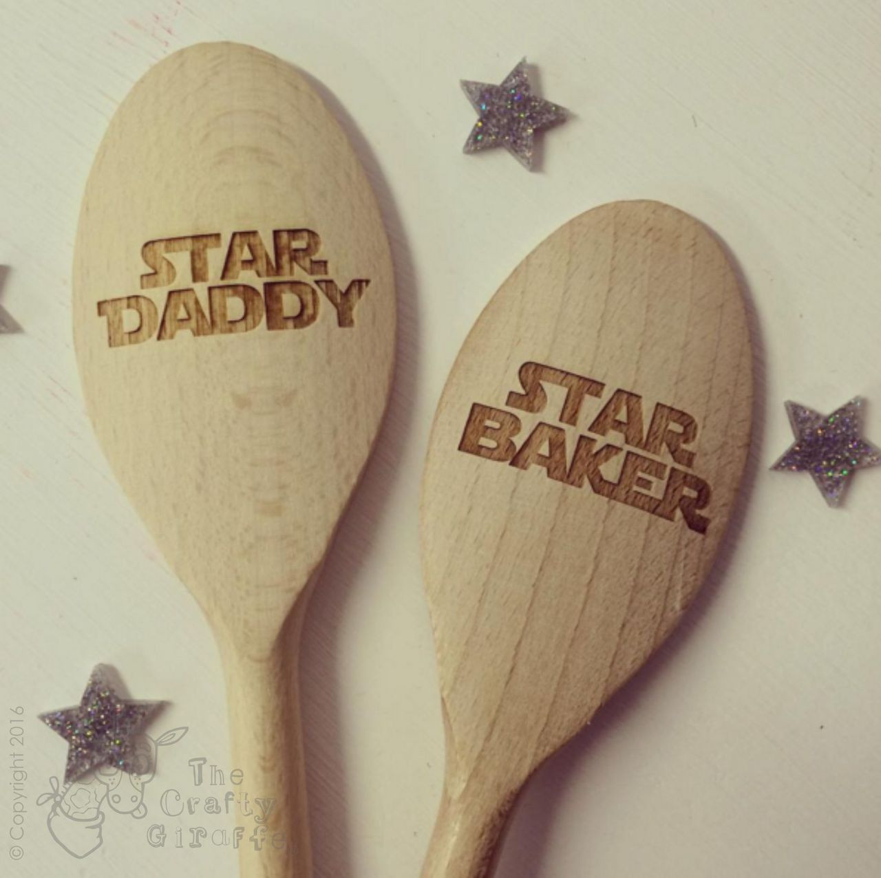 personalised star baker spoon the crafty giraffe