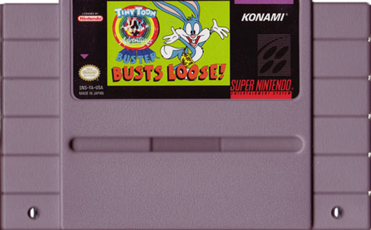 Tiny Toons Buster Busts Loose Super Nintendo SNES Game For Sale
