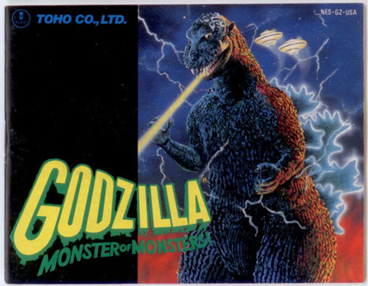 Manual godzilla monster monsters nintendo nes instructions for sale