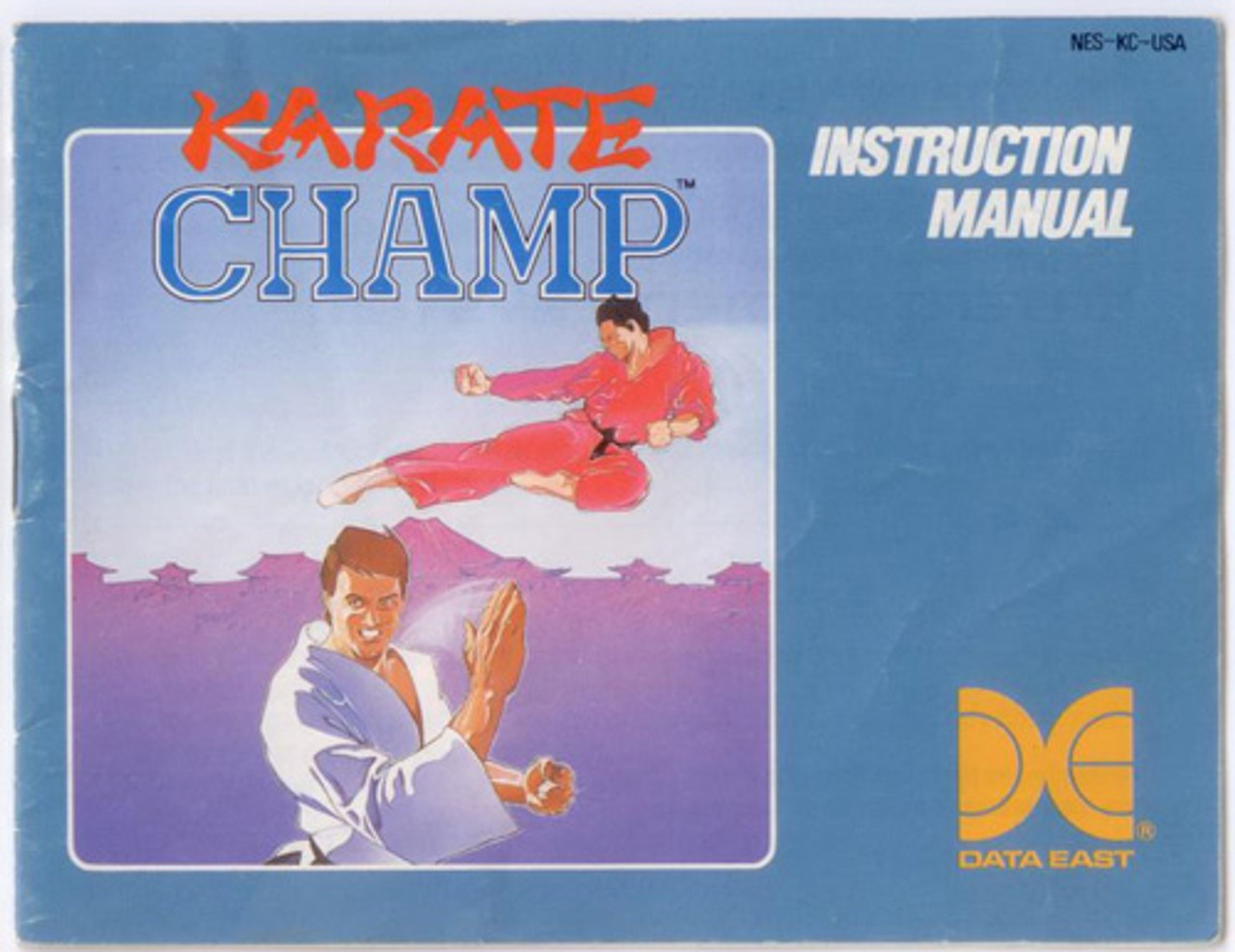 Manual Karate Champ Nintendo NES Instructions For Sale | DKOldies
