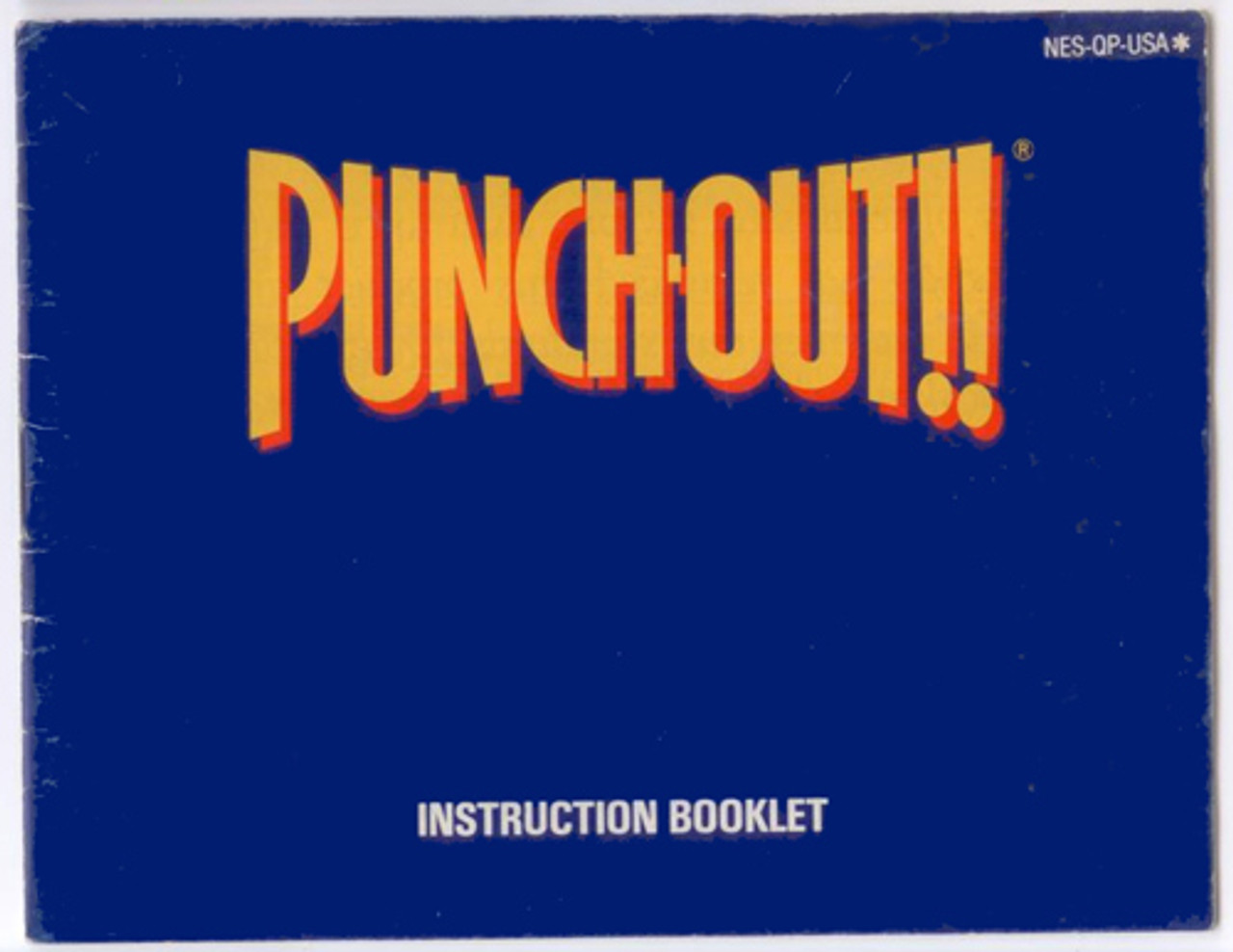 Manual PunchOut Nintendo NES Instructions For Sale DKOldies