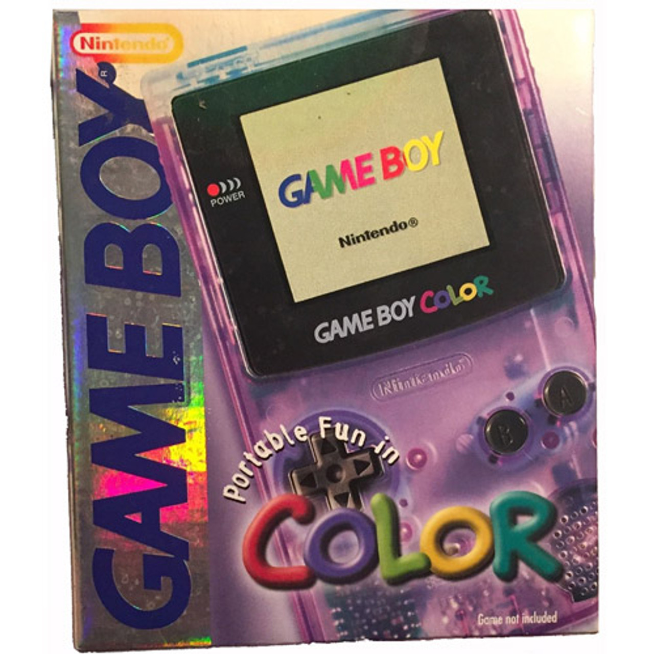 Game Boy Color System Clear Purple Complete In Box For Sale | DKOldies