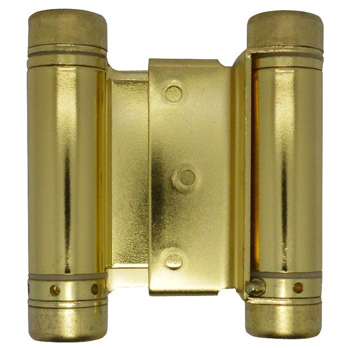 3" Double Action Polished Brass Spring Hinges Swinging Cafe Doors