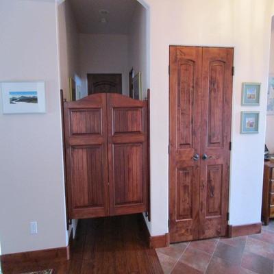 Beadboard Stained Saloon Doors 