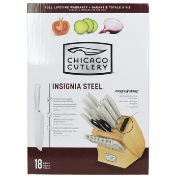 Chicago Cutlery 18pc Insignia Knife Set with Taper Grind Edge Tech
Chicago Cutlery 18pc Insignia Knife Set with Taper Grind Edge Tech