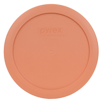 Pyrex 7201-PC Bahama Sunset Light Orange 4 Cup Round Plastic Lid Pyrex 7201-PC Bahama Sunset Light Orange 4 Cup Round Plastic Lid