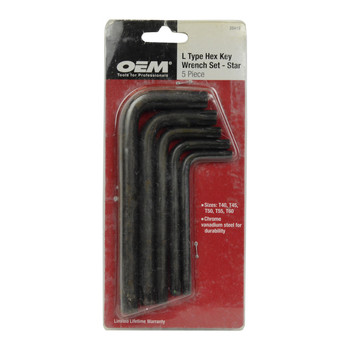 Great Neck / OEM 5pc. L Type Hex Keys Great Neck / OEM 5pc. L Type Hex Keys