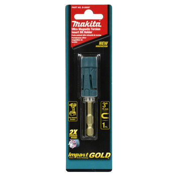 Makita B-35097 Impact Gold 3" Ultra-Magnetic Torsion Insert Bit Holder Makita B-35097 Impact Gold 3" Ultra-Magnetic Torsion Insert Bit Holder