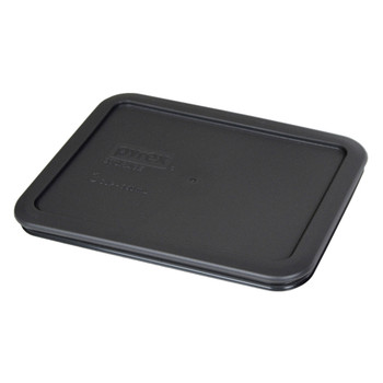Pyrex 7210-PC Charcoal Grey 3 Cup, 750mL Rectangle Plastic Lid Pyrex 7210-PC Charcoal Grey 3 Cup, 750mL Rectangle Plastic Lid