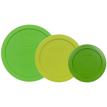 Pyrex 7402-PC Green 7201-PC Edamame 7200-PC Lawn Green Round Plastic Lids Pyrex 7402-PC Green 7201-PC Edamame 7200-PC Lawn Green Round Plastic Lids