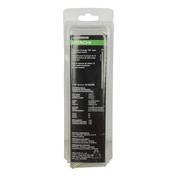 Hitachi 24202S 1-1/2" 15 Gauge Electro Galvanized 1,000ct Angled Finish Nails Hitachi 24202S 1-1/2" 15 Gauge Electro Galvanized 1,000ct Angled Finish Nails