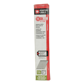 Porter Cable PDA15250-2 2-1/2" 15-Gauge D/A Angle Finish Nails Porter Cable PDA15250-2 2-1/2" 15-Gauge D/A Angle Finish Nails