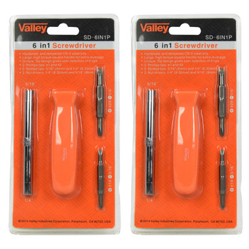 Valley Industries 6-in-1 Manual Screwdriver Valley Industries 6-in-1 Manual Screwdriver