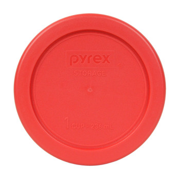 Pyrex 7202-PC (6) Red and (6) Green 1 Cup Round Plastic Replacement Lids Pyrex 7202-PC (6) Red and (6) Green 1 Cup Round Plastic Replacement Lids