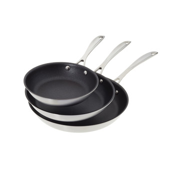 American Kitchen AK-003A Perfect Fry-Fecta 3-Piece Nonstick Frying Pan Set American Kitchen AK-003A Perfect Fry-Fecta 3-Piece Nonstick Frying Pan Set
