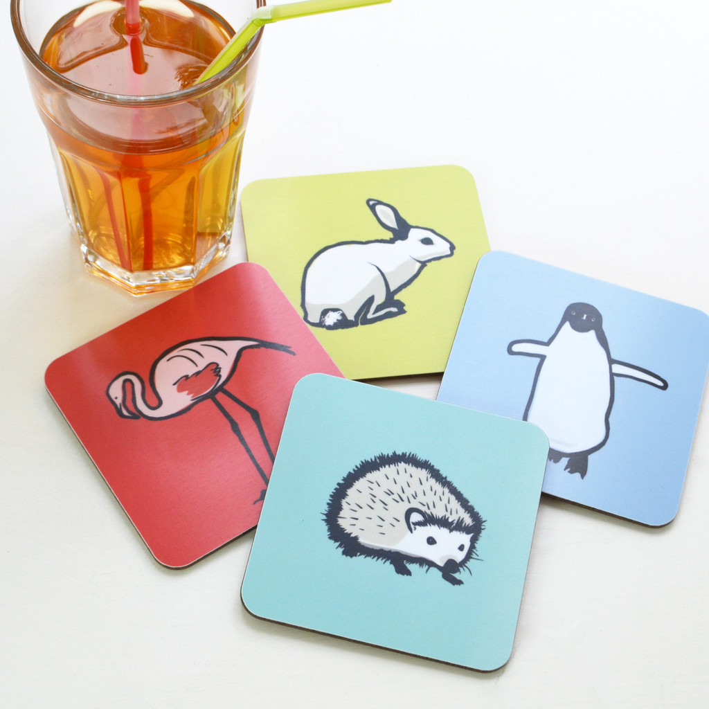 Jacky AlSamarraie Animal Coaster Set The Art Rooms