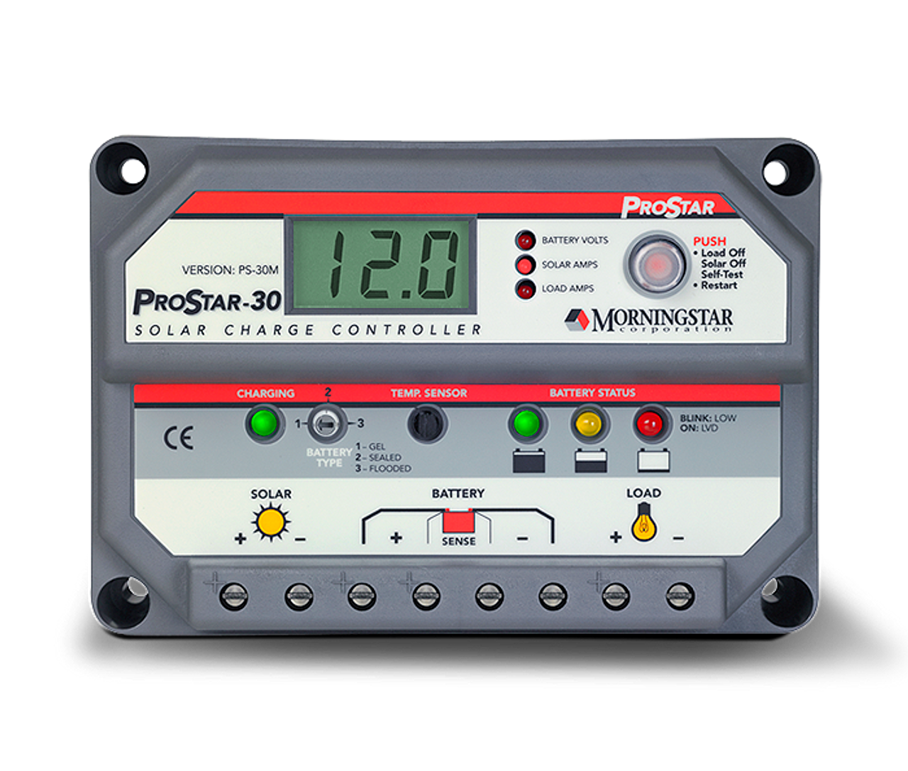 Morningstar PS-30M-PG 30 Amp 12/24V PWM Charge Controller