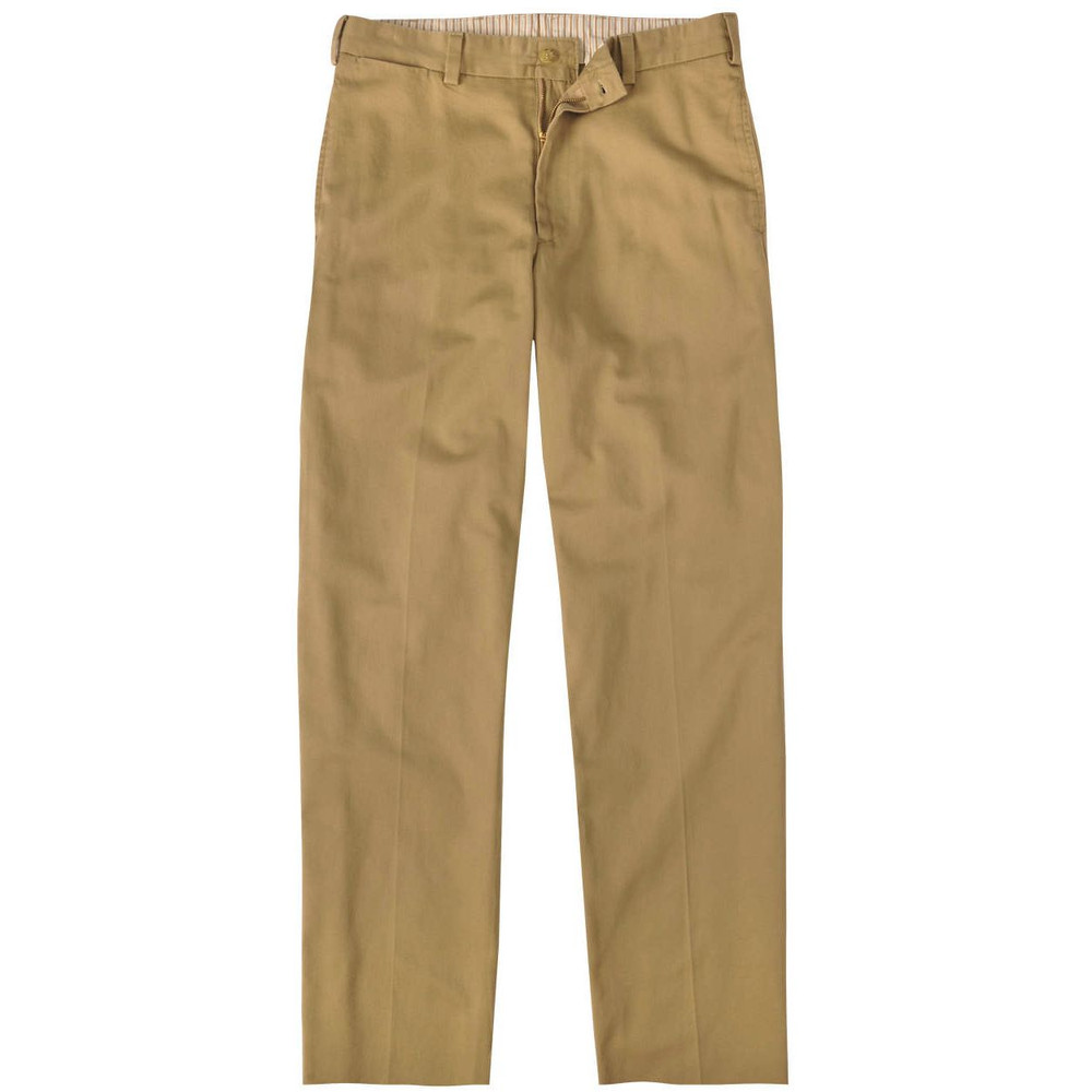 Vintage Twill Pant - Model M1 Relaxed Fit Plain Front in British Khaki ...
