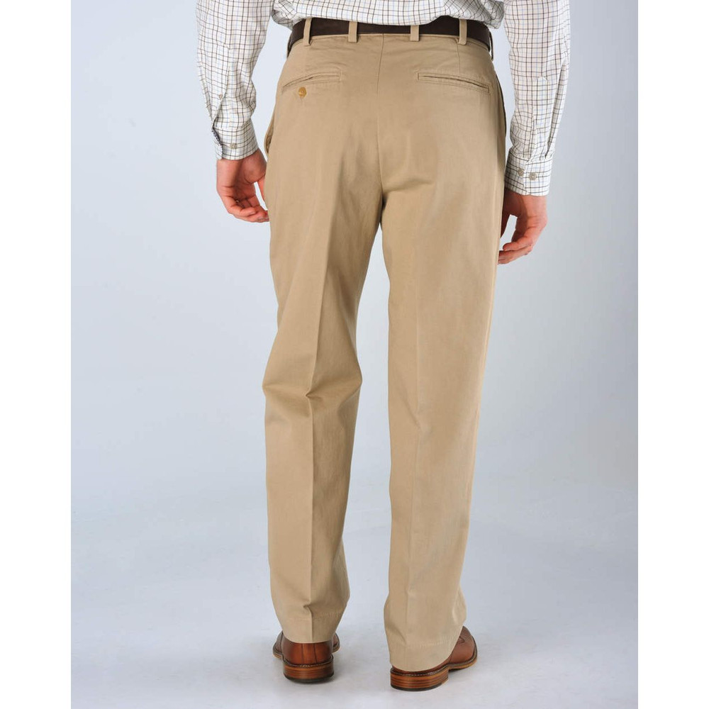 Original Twill Pant - Model M1 Relaxed Fit Plain Front in British Khaki