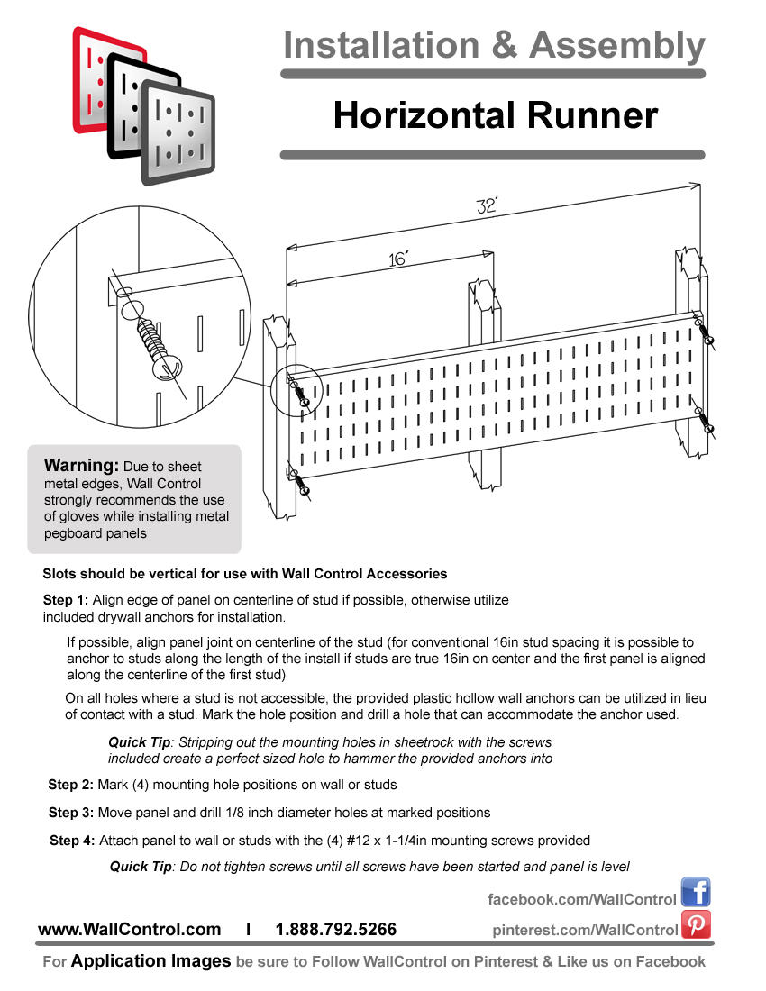 How To Install Horizontal Pegboard