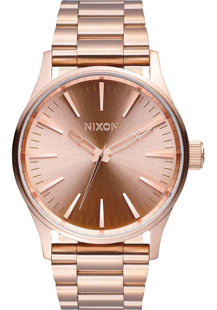 nixon rerun rose gold