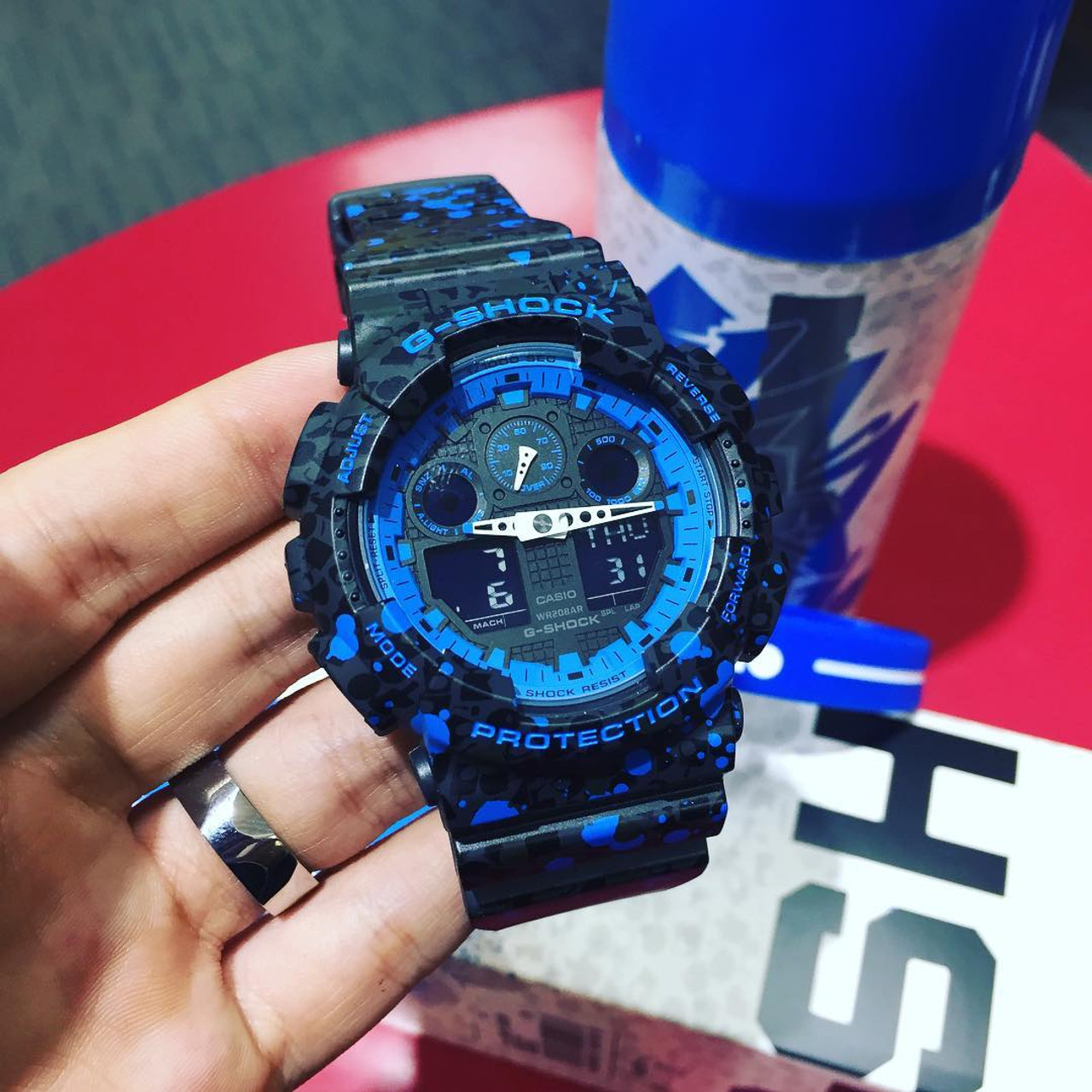 g shock ga100 black