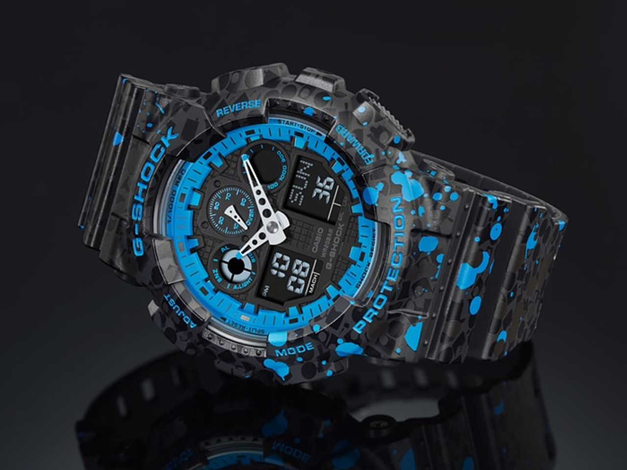 g shock ga100 black