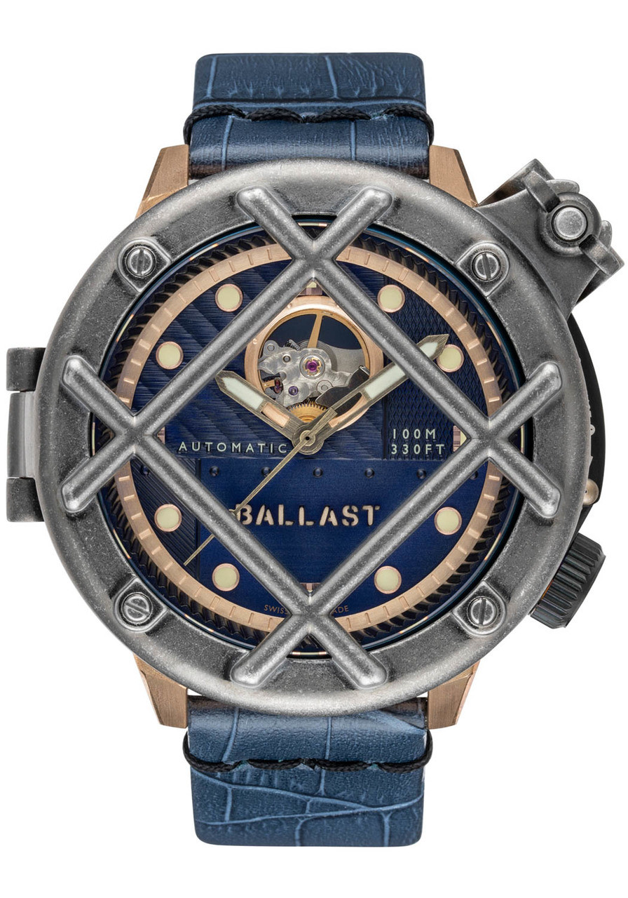 ballast trafalgar automatic bronze blue