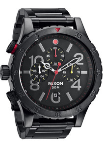Nixon 48-20 Chrono All Black/Multi (A4861320) Nixon 48-20 Chrono All Black/Multi (A4861320)