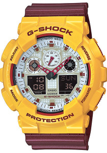 G-Shock Classic X-Large Maroon/Yellow - Limited Edition G-Shock Classic X-Large Maroon/Yellow - Limited Edition