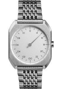 Slow Mo 01 One Hand All Silver Steel Silver Dial Slow Mo 01 One Hand All Silver Steel Silver Dial