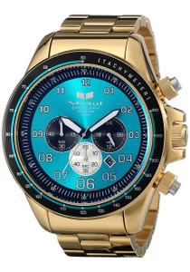 Vestal ZR3030 ZR-3 XL Polished Gold/Teal Vestal ZR3030 ZR-3 XL Polished Gold/Teal