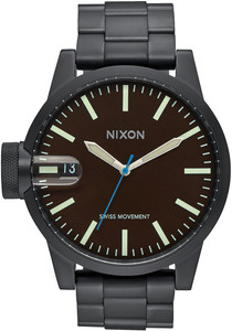 Nixon Chronicle SS All Black/Brown (A198712) Nixon Chronicle SS All Black/Brown (A198712)