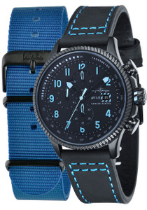AVI-8 Hawker Hunter Chrono Black Blue AVI-8 Hawker Hunter Chrono Black Blue
