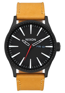 Nixon Sentry Leather All Black Goldenrod (A1052448) Nixon Sentry Leather All Black Goldenrod (A1052448)