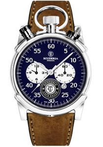 CT Scuderia Corsa Bullhead Chrono Brown Blue (CS20124) CT Scuderia Corsa Bullhead Chrono Brown Blue (CS20124)