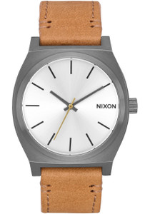 Nixon Time Teller Gunmetal Silver Tan (A0452741) Nixon Time Teller Gunmetal Silver Tan (A0452741)