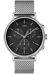 Timex Fairfield Chrono Black Silver Mesh (TW2R61900) Timex Fairfield Chrono Black Silver Mesh (TW2R61900)
