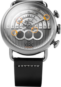Xeric Halograph Chrono Sapphire Gunmetal Orange (HCS-3015) Xeric Halograph Chrono Sapphire Gunmetal Orange (HCS-3015)