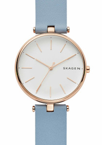 Skagen SKW2711 Signatur T-Bar Rose Gold Blue Leather (SKW2711) Skagen SKW2711 Signatur T-Bar Rose Gold Blue Leather (SKW2711)